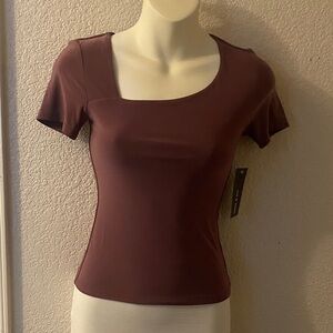 Chic Mauve Short Sleeve Women's Top